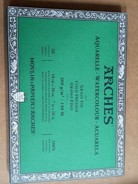 Arches Watercolour 7 X 10” 140lb Block Paper Cotton-20 Sheets-Open, Unused